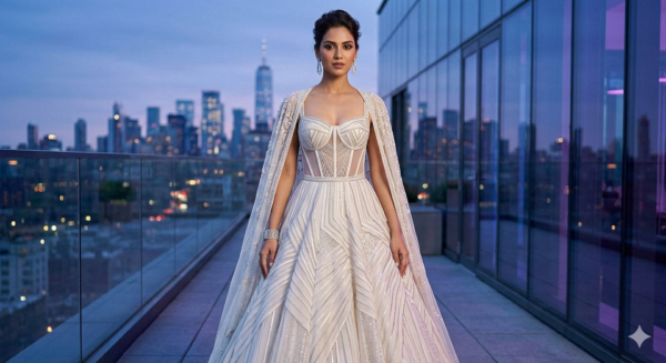 Contemporary Designer Fusion Gown